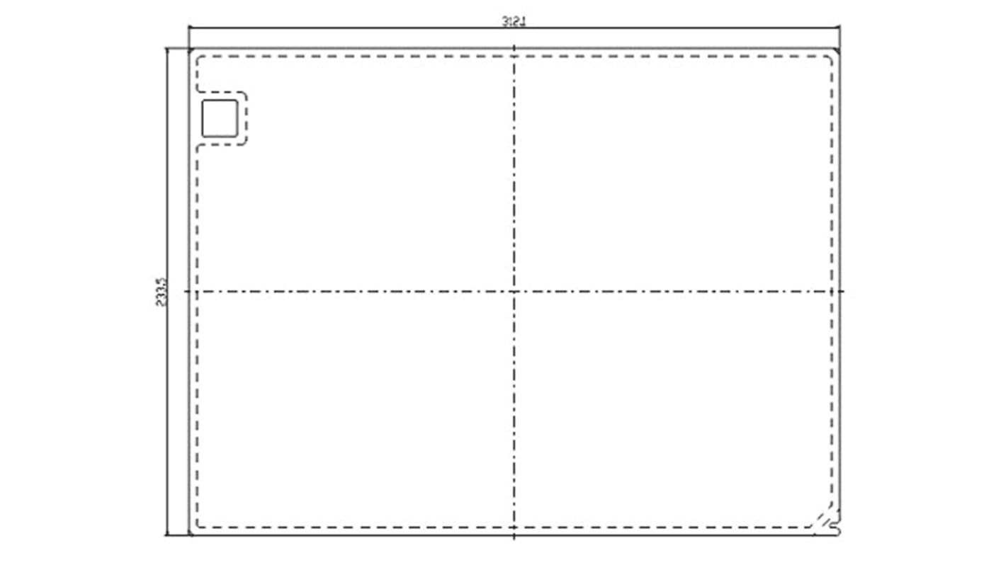 Coperchio di protezione Mitsubishi Electric GT25-12PSCC, per HMI Serie GT25, serie GT27 e per PLC PLC Mitsubishi