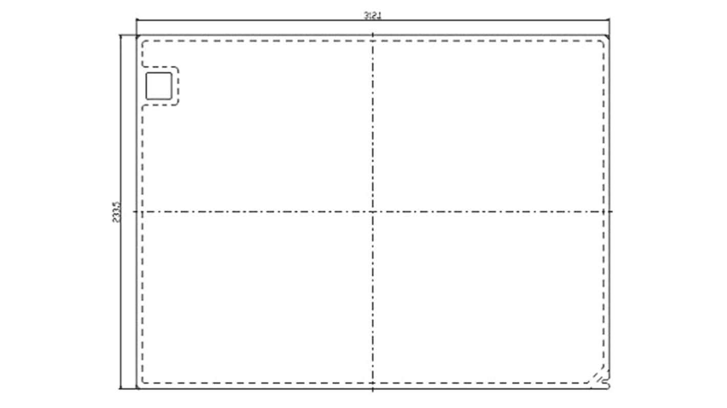 Coperchio di protezione Mitsubishi Electric GT25-08PSCC, per HMI Serie GT25, serie GT27 e per PLC PLC Mitsubishi