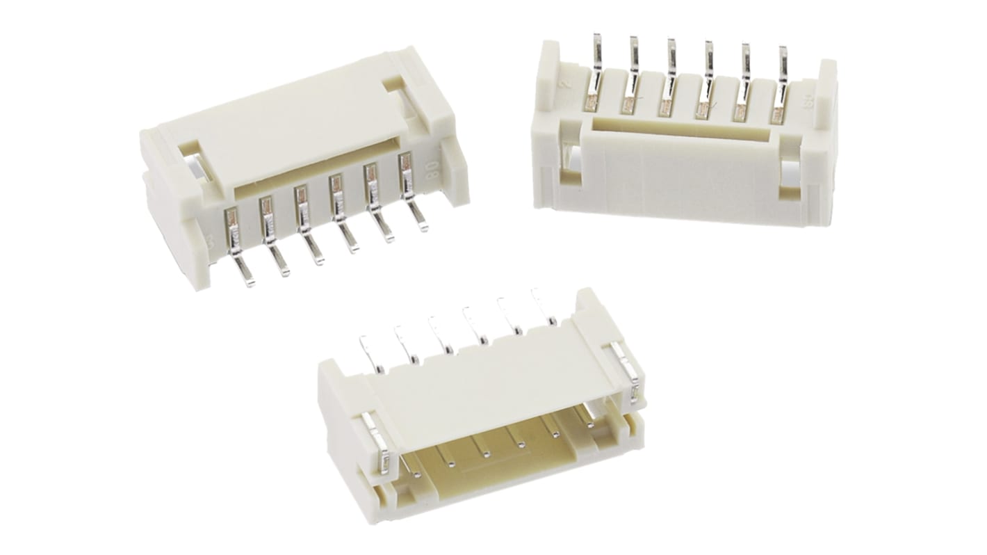 Wurth Elektronik WR-WTB Series Straight Surface Mount PCB Header, 5 Contact(s), 2.0mm Pitch, 1 Row(s), Shrouded