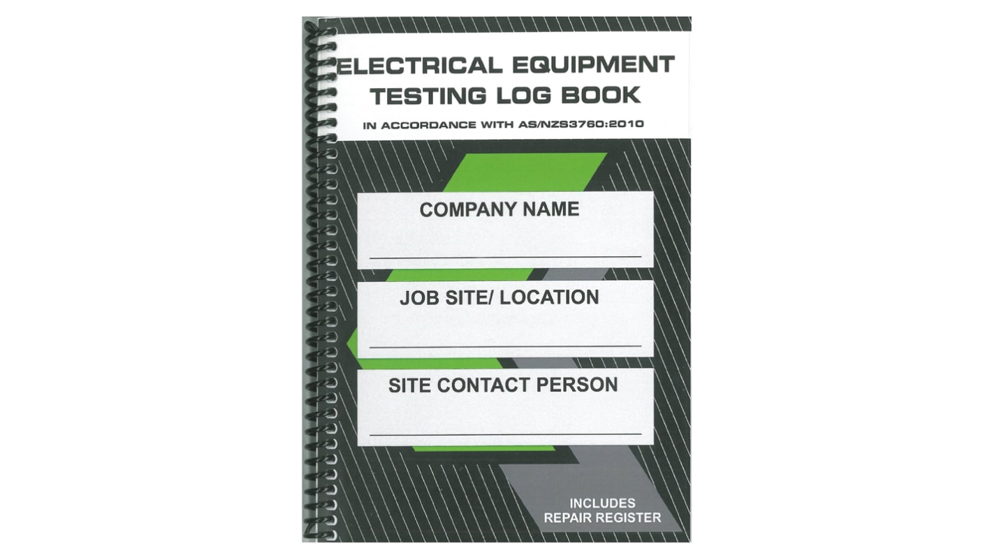 Protag PRO-LOGBOOK PAT Testing Label, For Use With Emona Portable Appliance Tester