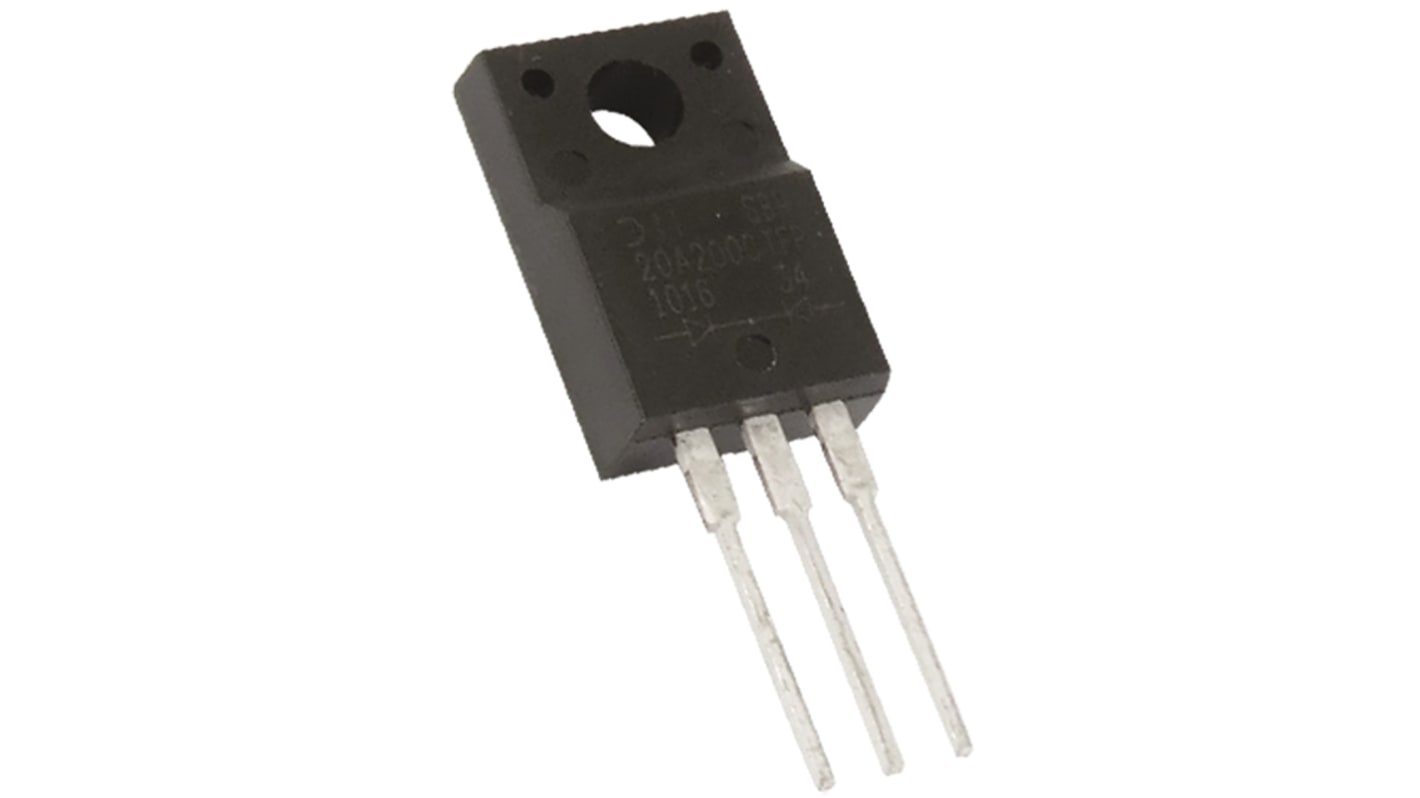 DiodesZetex THT Schottky Diode Gemeinsame Kathode, 45V / 10A, 3-Pin TO-220F