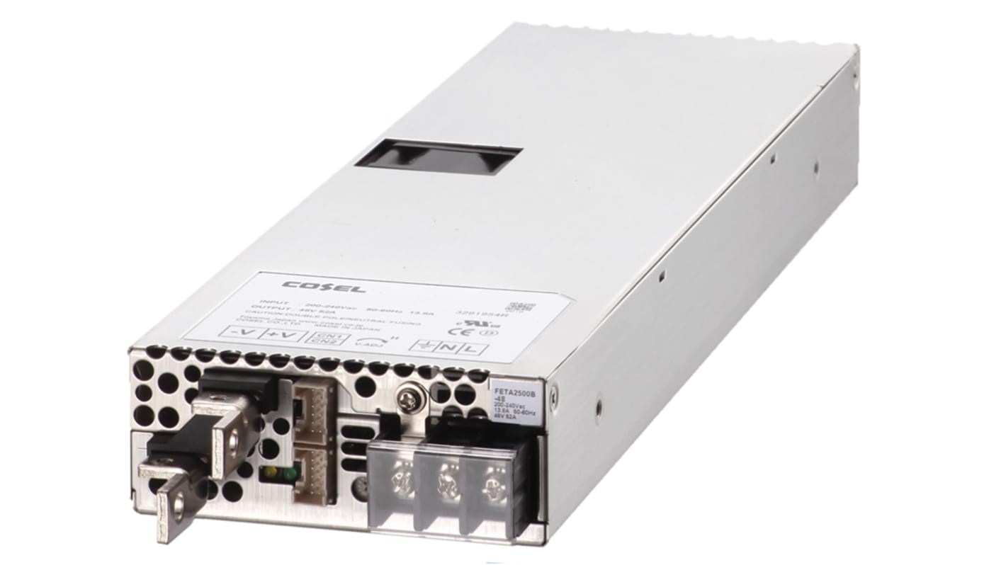 Cosel Switching Power Supply, FETA2500B-36, 36V dc, 55A, 1.9kW, 1 Output, 170 → 264V ac Input Voltage