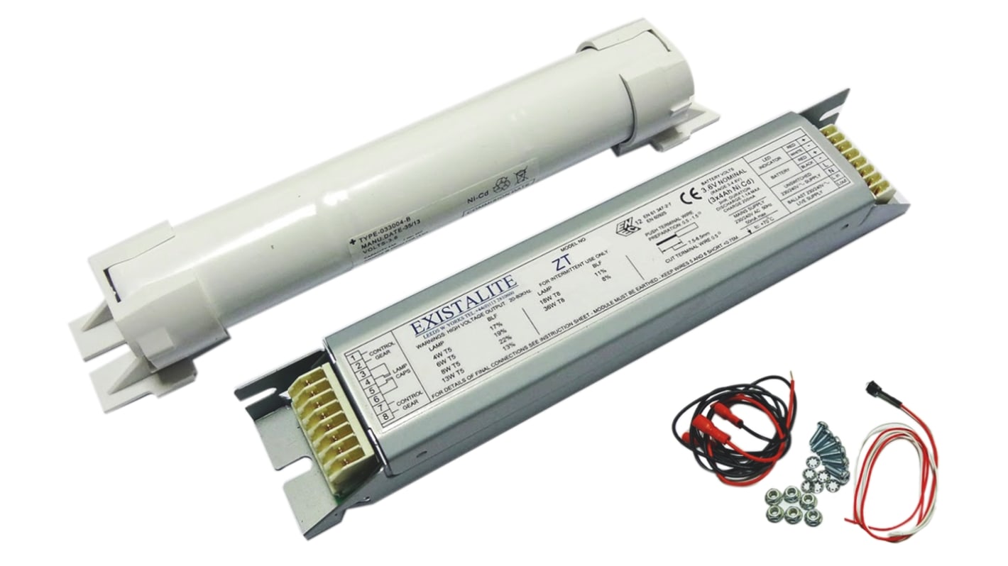 Luces de Emergencia, 18 → 36 W, T5 fluorescente, T8