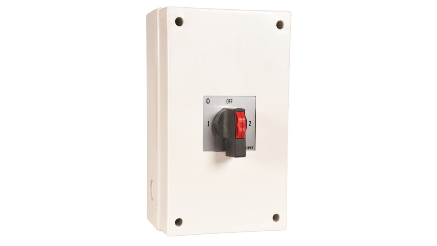 Kraus & Naimer 2P Pole Isolator Switch - 100A Maximum Current, 10kW Power Rating, IP66, IP67