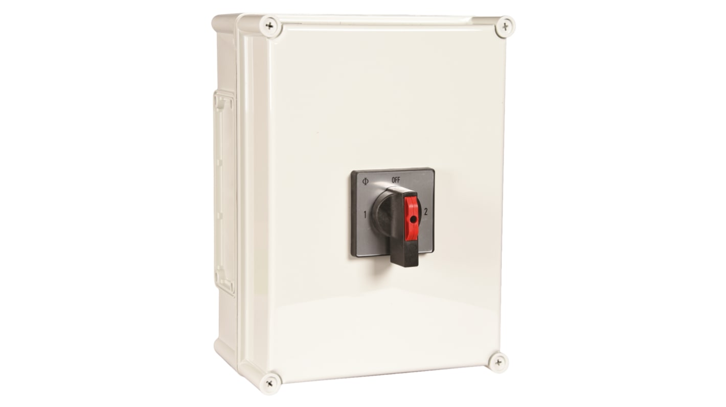 Kraus & Naimer 4P Pole Isolator Switch - 100A Maximum Current, 30kW Power Rating, IP66