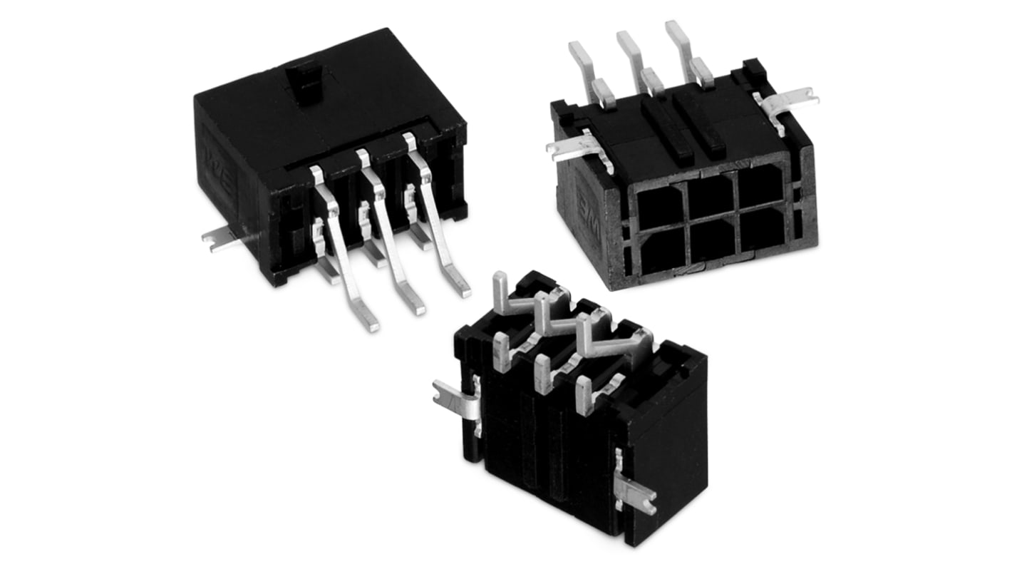 Wtyk PCB 2-pinowe raster: 3.0mm 2-rzędowe Wurth Elektronik Przewlekany 5.0A 250.0 V.