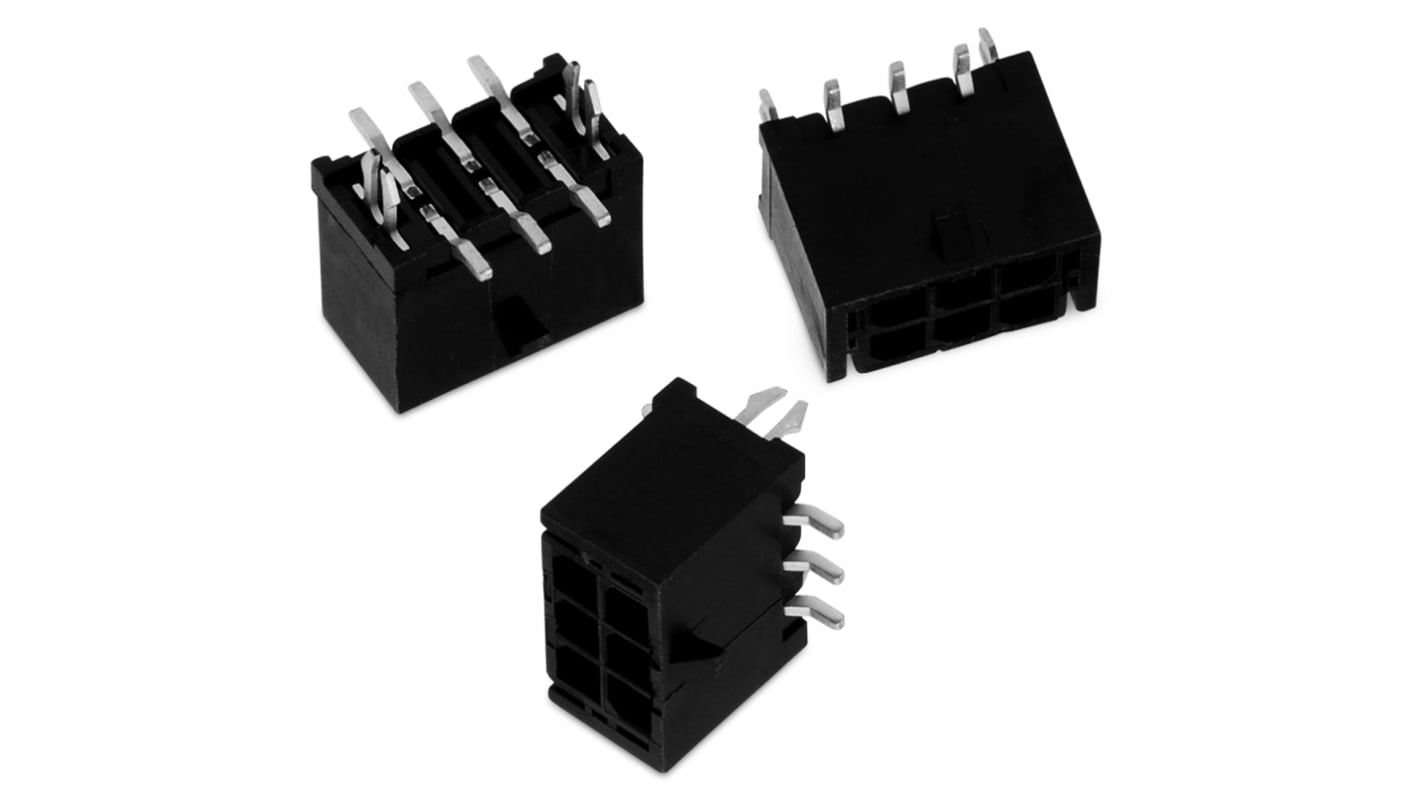 Wurth Elektronik WR-MPC3 Series Straight Through Hole PCB Header, 2 Contact(s), 3.0mm Pitch, 2 Row(s), Shrouded