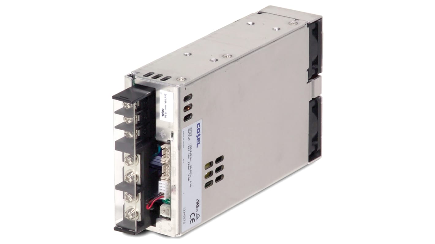 Cosel Switching Power Supply, PBA300F-15-C, 15V dc, 22A, 330W, 1 Output, 85 → 264V ac Input Voltage