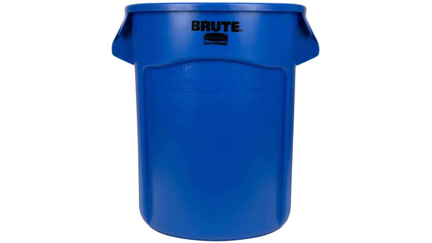 Poubelle Bleu en polyethylene, 75L sur roulettes