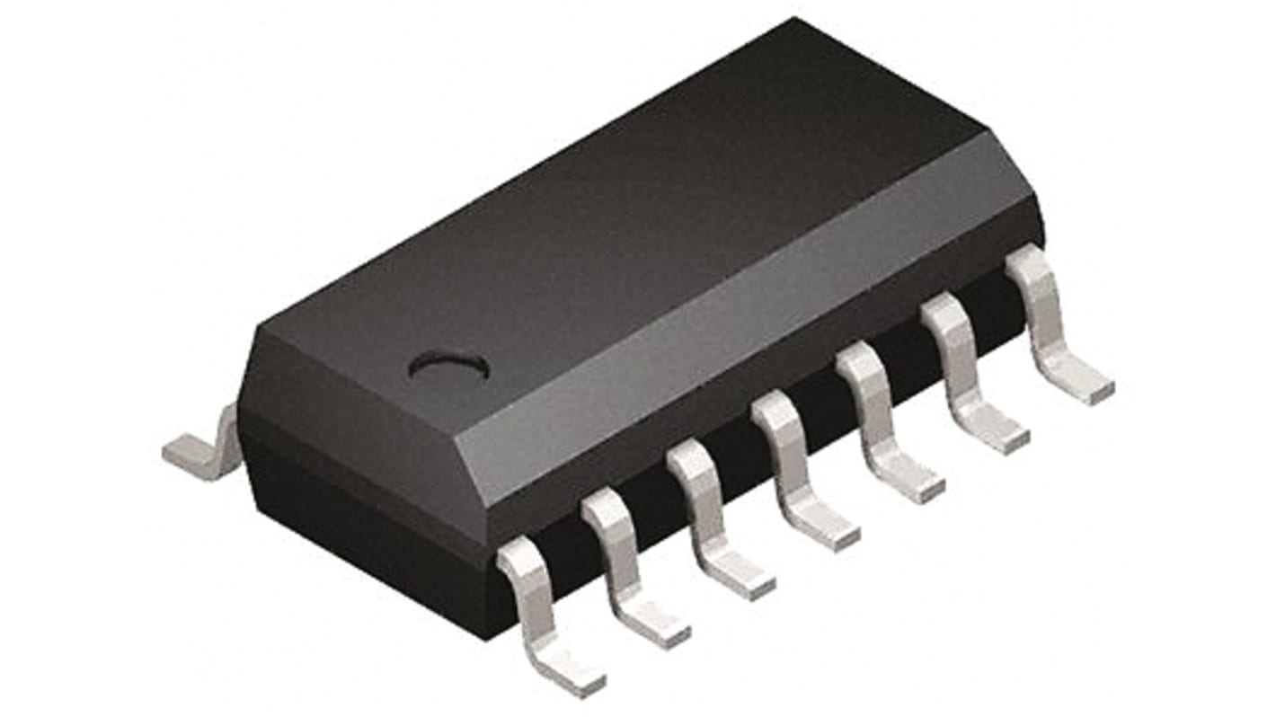 Sterownik bramki MOSFET 14-pinowy 0,65 A SOIC L6386ED013TR Półmostek CMOS, TTL 17V