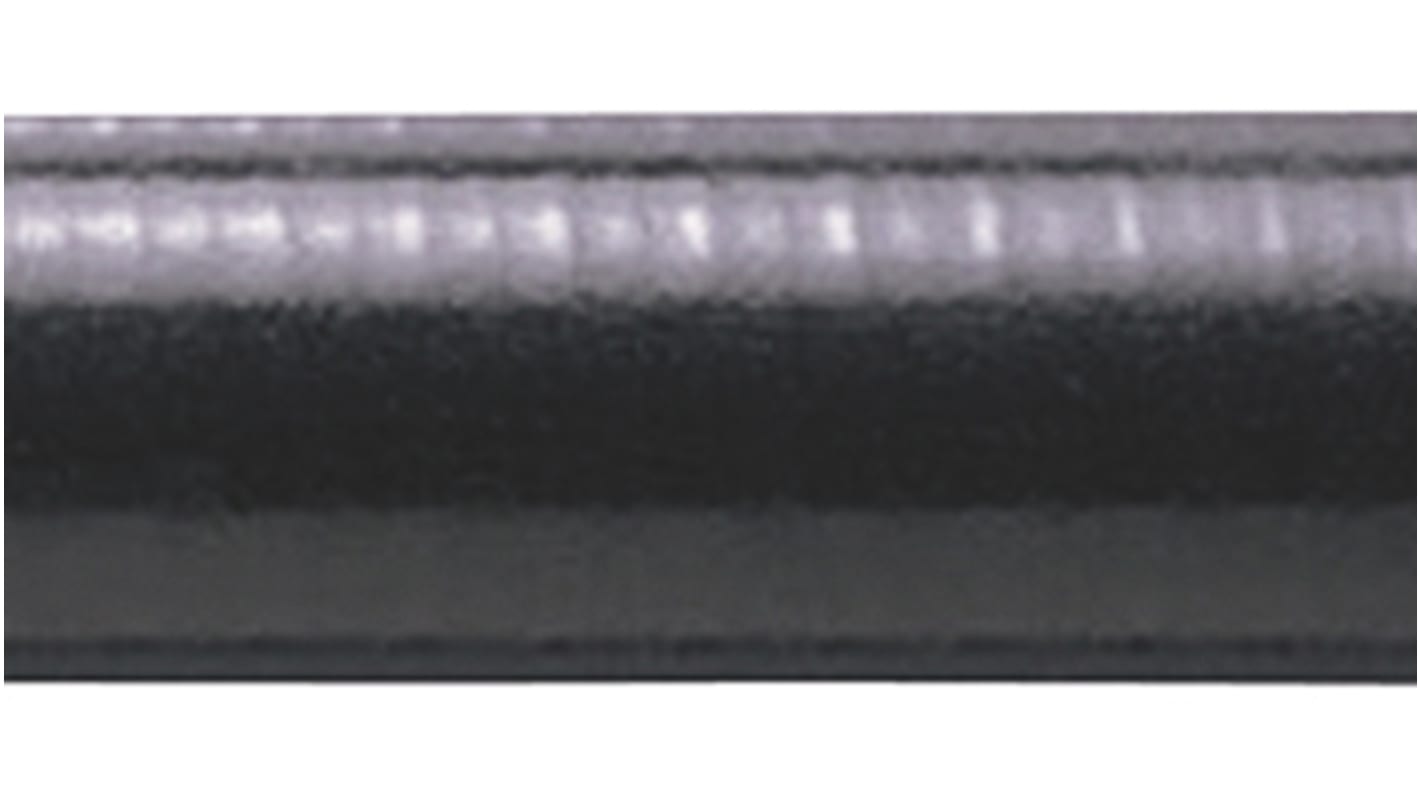Adaptaflex SPL Leerrohr verzinkter Stahl, Ø 25mm nom., Flexibel, flüssigkeitsdicht, Schwarz A ø 26.4mm I ø 21mm x 50m ,
