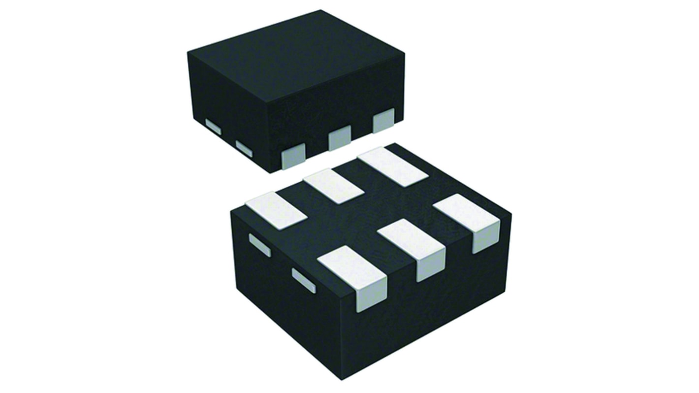 STMicroelectronics HSP061-2M6, Dual-Element ESD Protection Array, 6-Pin μQFN