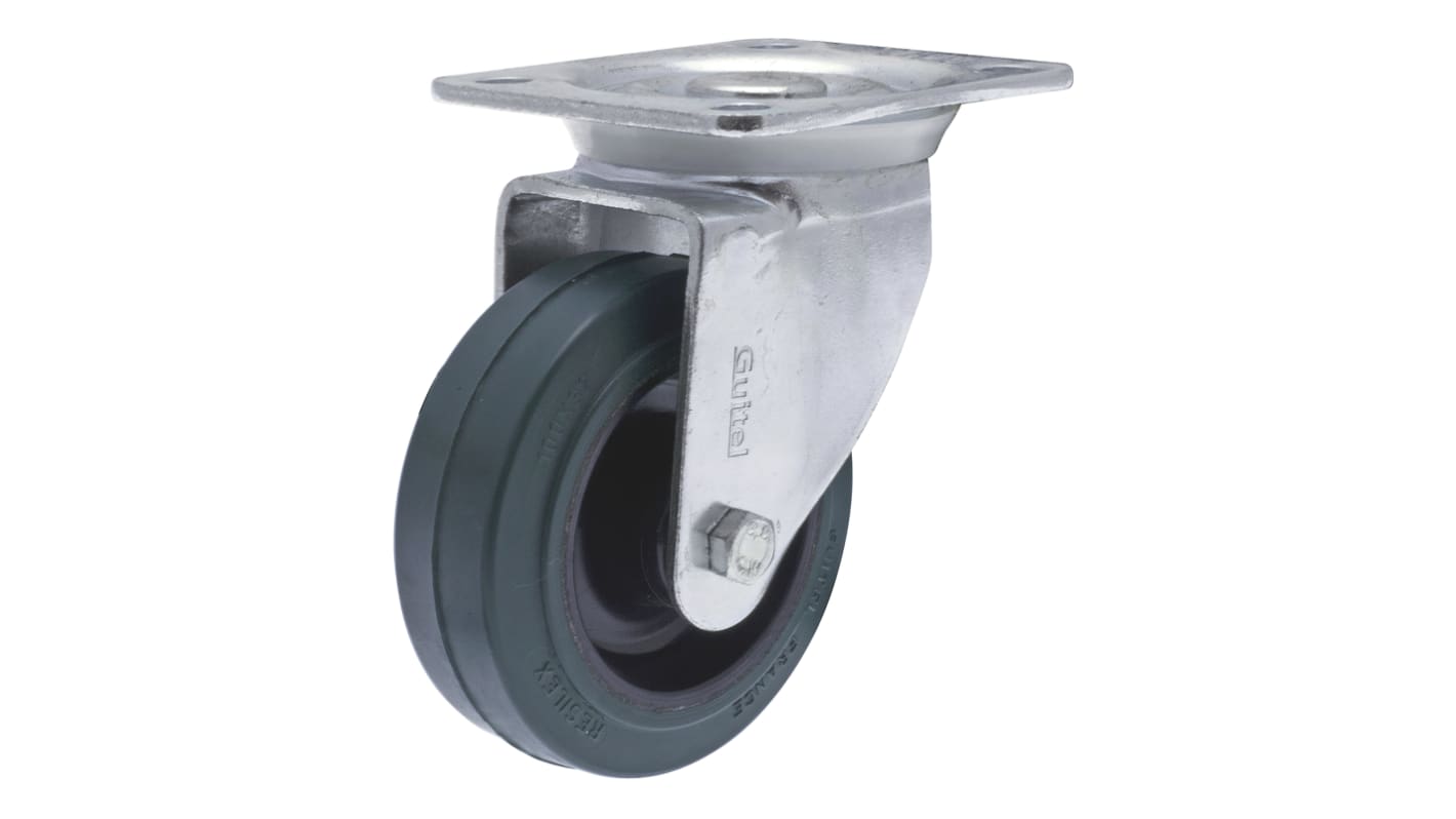 Guitel Hervieu Swivel Castor Wheel, 200kg Capacity, 100mm Wheel