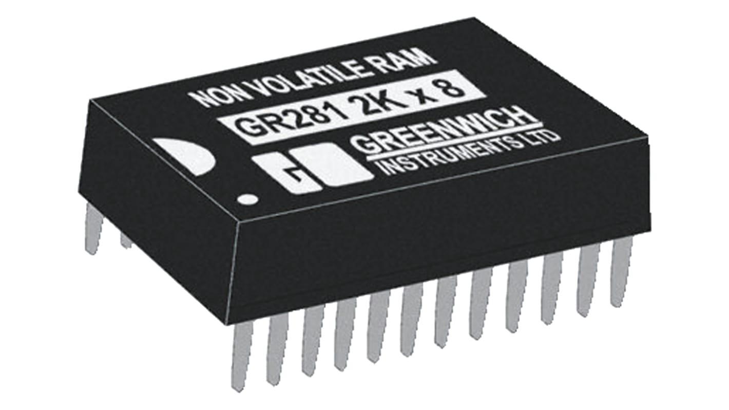 NVRAM STMicroelectronics M48T12-150PC1, 24 pines, PCDIP, 16kbit, 150ns, Montaje en orificio pasante, 4,5 V a 5,5 V