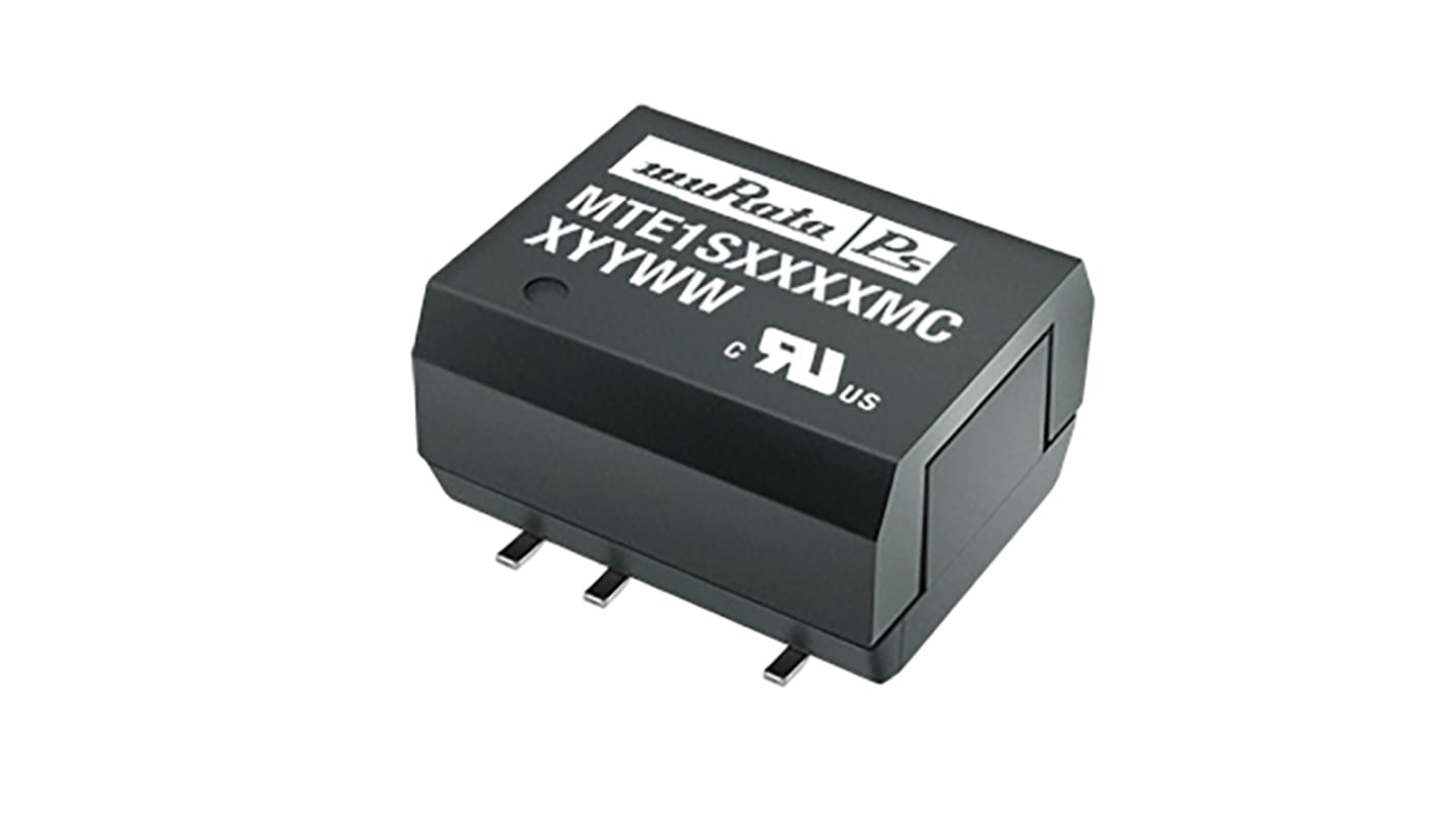 Murata Power Solutions MTE1 DC-DC Converter, 5V dc/ 200mA Output, 2.97 → 3.63 V dc Input, 1W, Surface Mount,