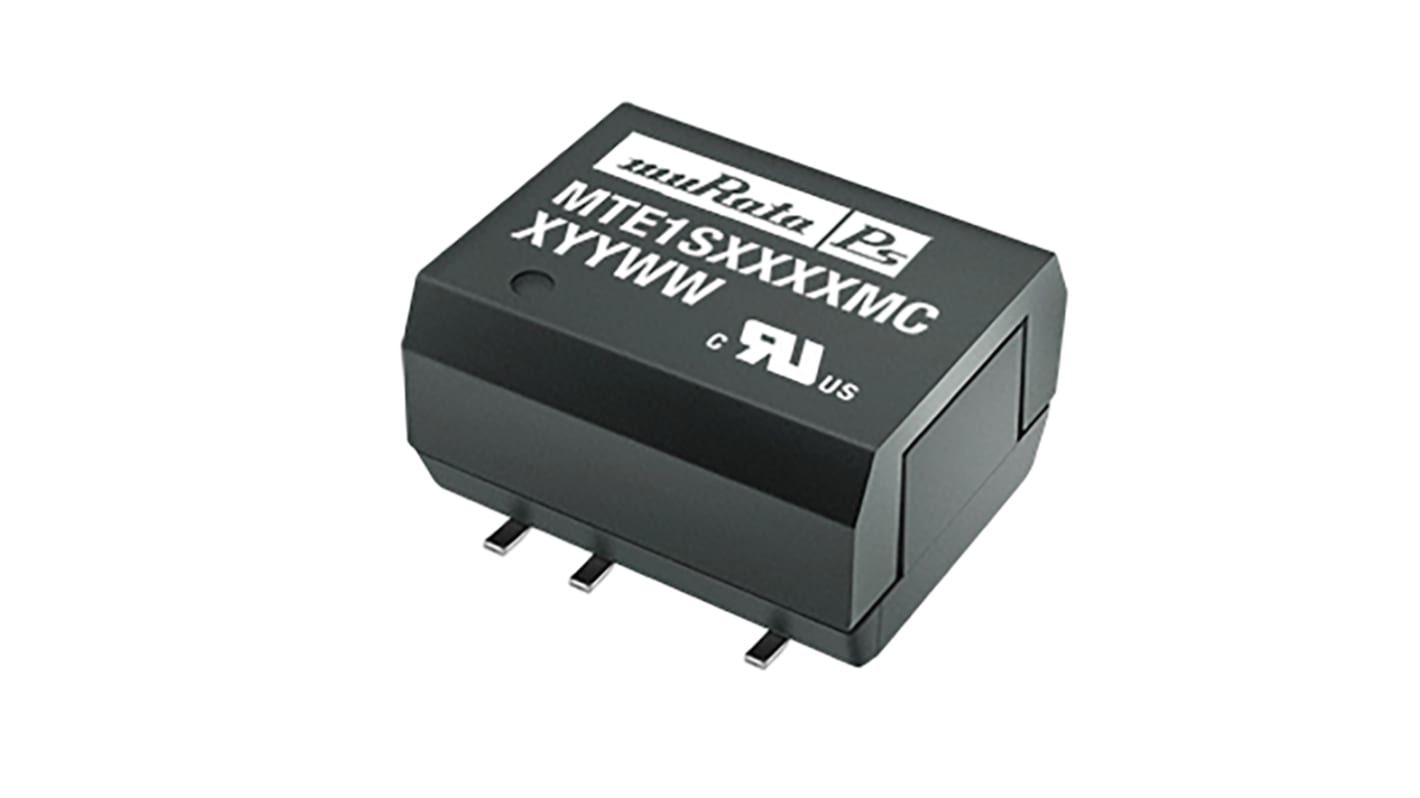 Murata Power Solutions MTE1 Isolated DC-DC Converter, 9V dc/ 111mA Output, 4.5 → 5.5 V dc Input, 1W, Surface