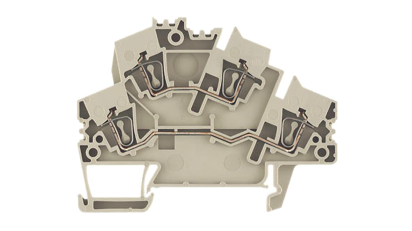 1790990000 Weidmuller Z Series Beige Feed Through Terminal Block