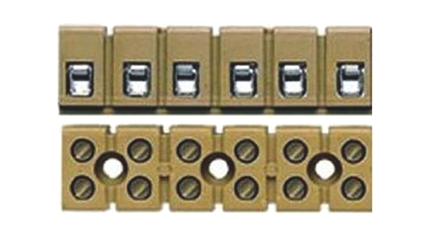 Weidmüller Terminal Strip, 41A, 22 → 10 AWG Wire