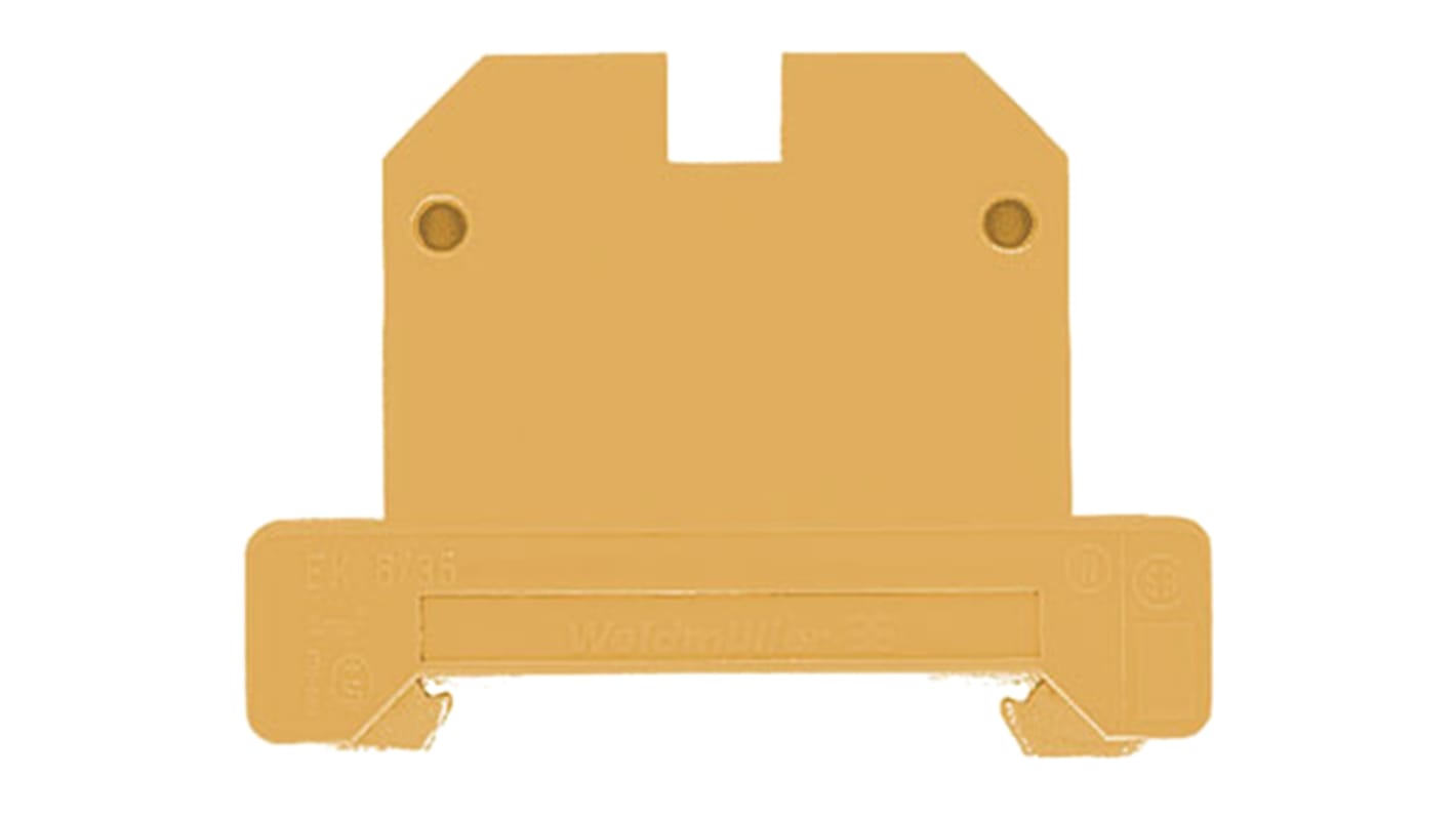 Weidmüller SAK Series Green, Yellow PE Terminal, Single-Level, Screw Termination