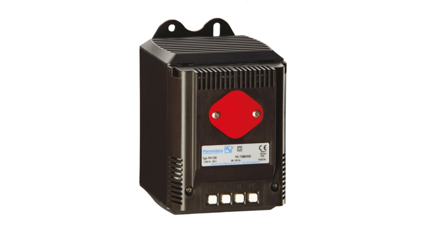 Resistencia calefactora Pfannenberg de 200W, alim. 230V ac, dim. 126mm, x 88mm, x 142mm