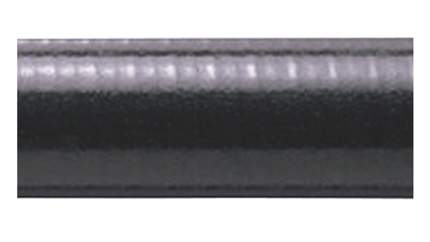 Adaptaflex Liquid Tight Conduit, 25mm Nominal Diameter, Galvanised Steel, Black