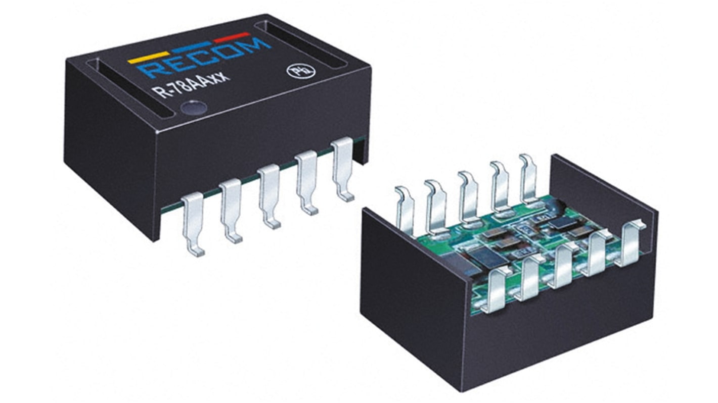 Recom Switching Regulator, Surface Mount, 5V dc Output Voltage, 6.5 → 32V dc Input Voltage, 500mA Output