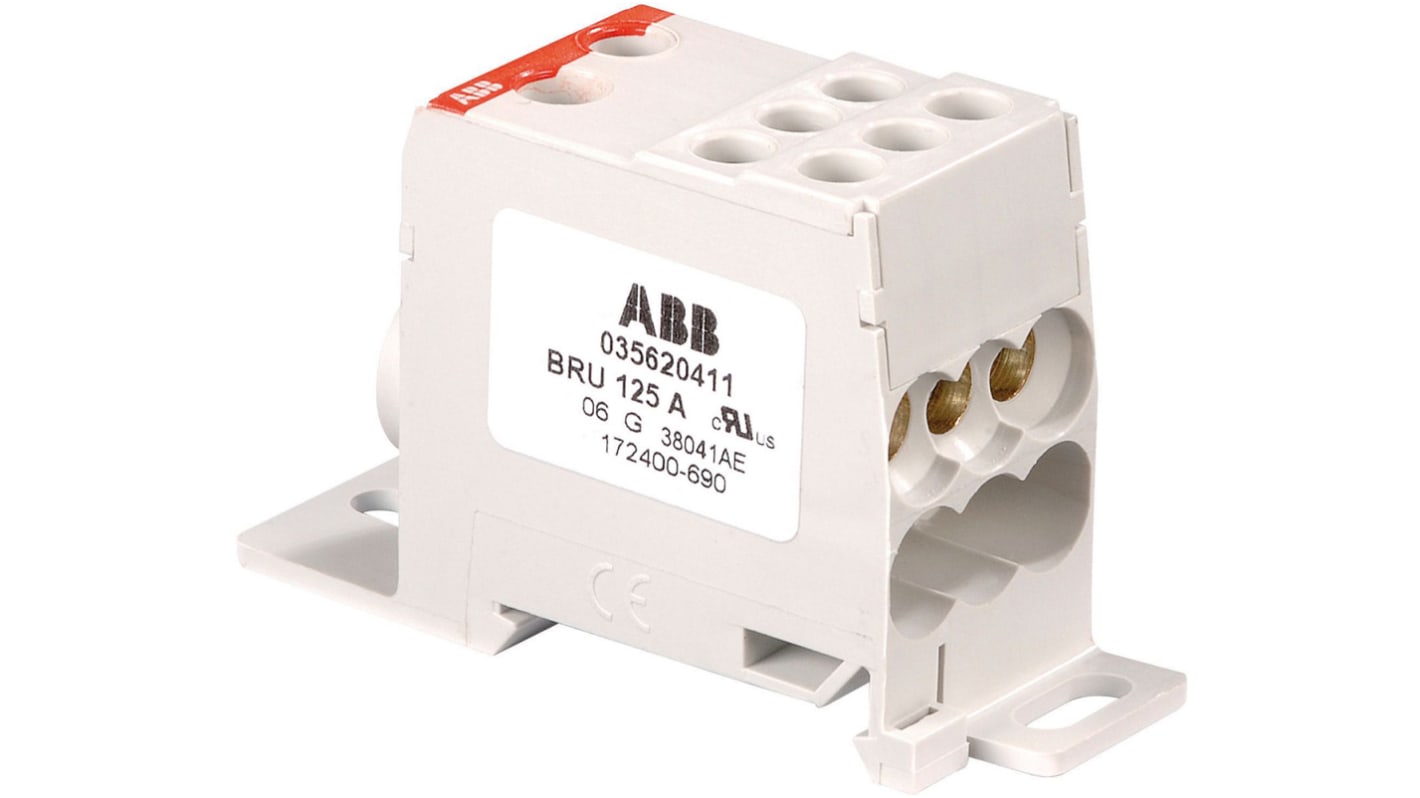 1SNA356204R1100 BRU125A ABB SNA Series Grey Disconnect Terminal