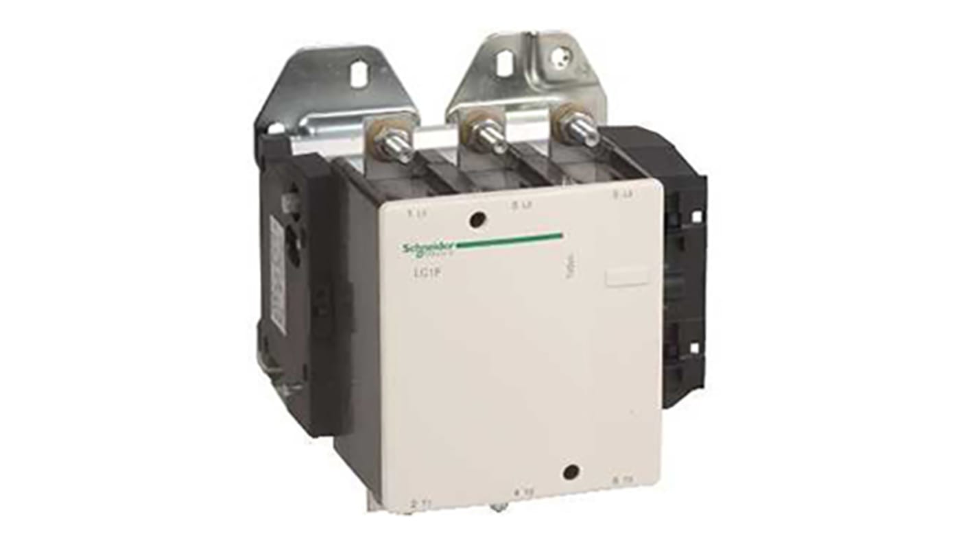 Schneider Electric LC1F Series Contactor, 110 V ac Coil, 3-Pole, 500 A, 200 kW, 3NO, 1 kV ac, 460 V dc