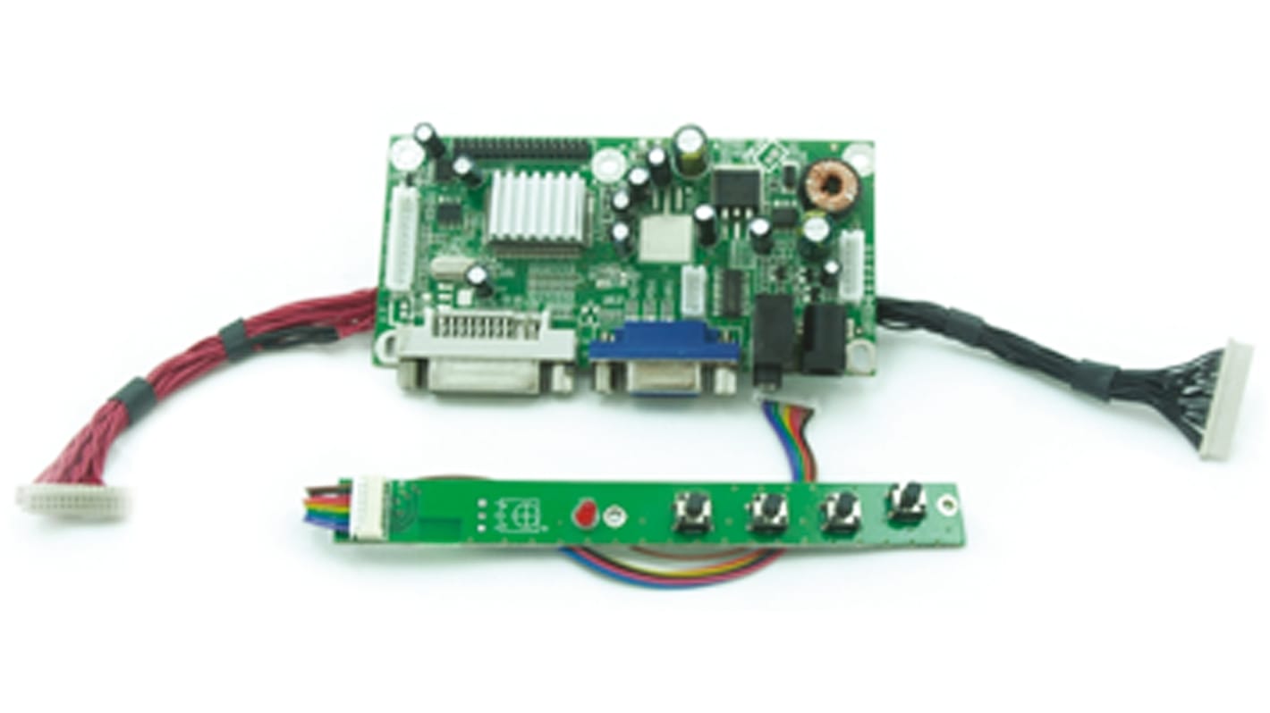 Kit de Interfaz para Display Intelligent Embedded Solutions para Display LCD Ampire AM-1024768R2TNQW-00H DVI, LVDS, RGB
