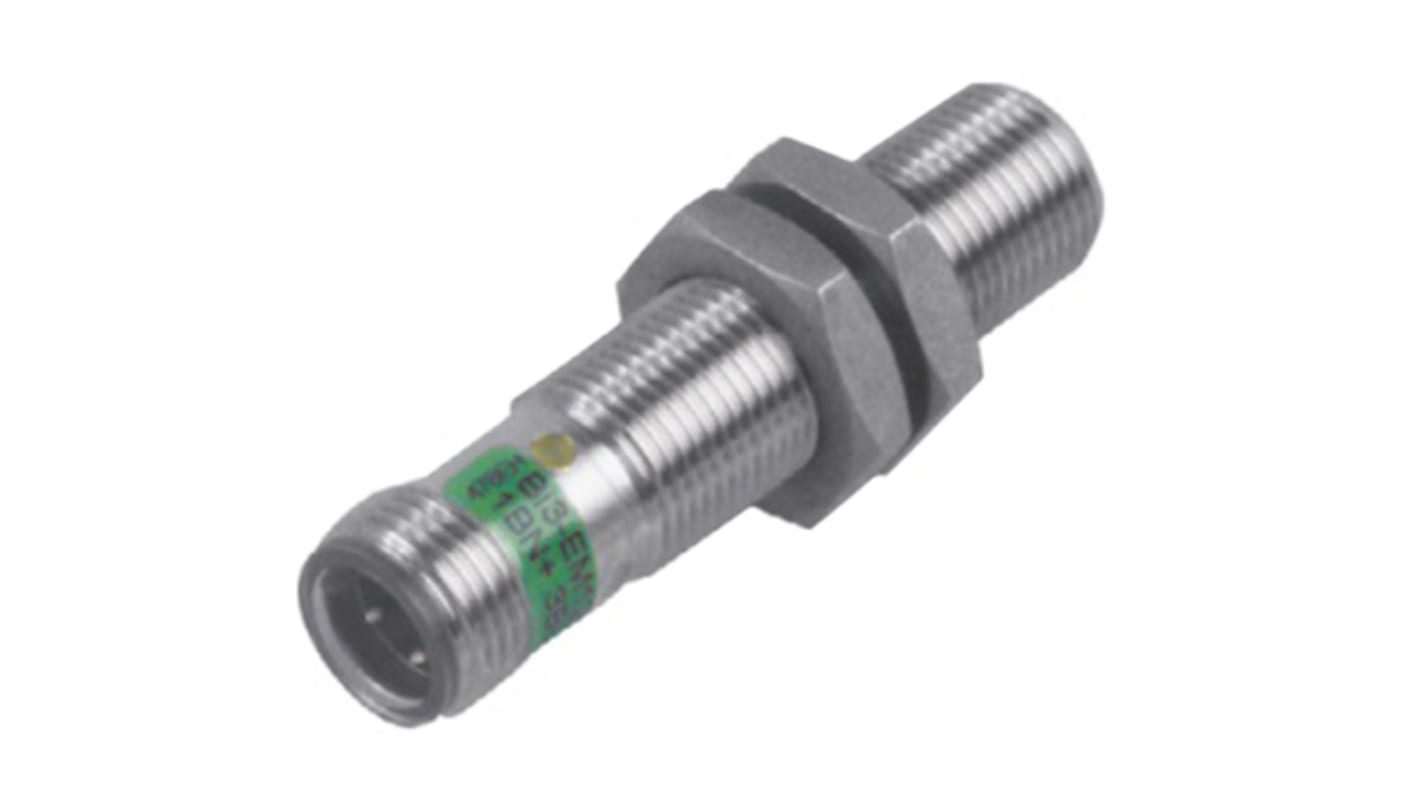 Turck Barrel-Style Proximity Sensor, M12 x 1, 4 mm Detection, NPN-NO Output, 10 → 30 V dc, IP69K