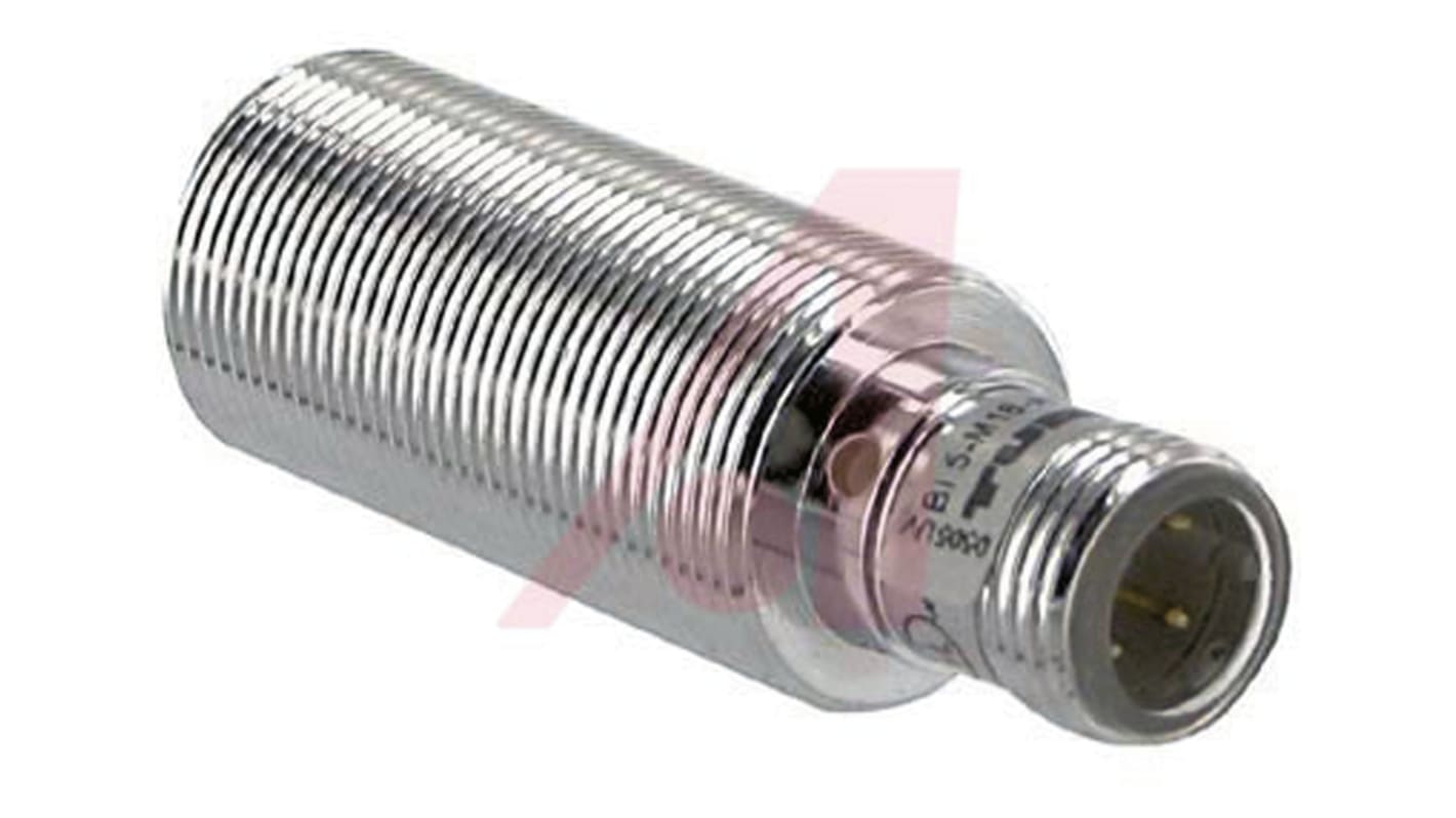 Turck Inductive Barrel-Style Proximity Sensor, M18 x 1, 5 mm Detection, NPN Output, 10 → 30 V dc, IP67