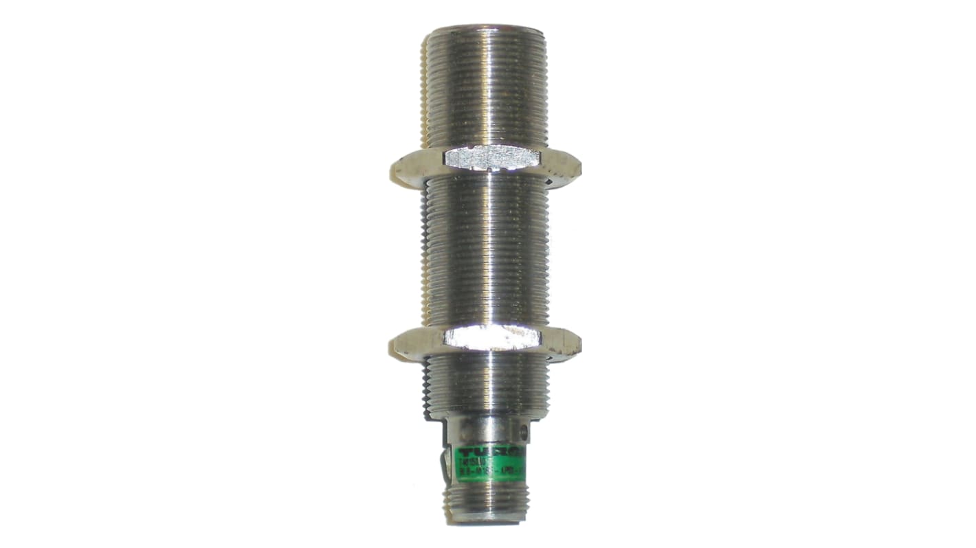 Sensor de proximidad Turck, M12 x 1, alcance 8 mm, salida PNP, 10 → 30 V dc, IP67, 500Hz