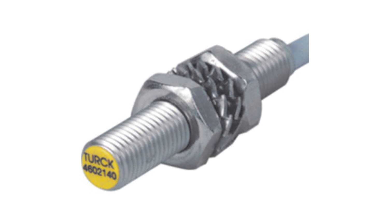 Turck Barrel-Style Proximity Sensor, 1.5 mm Detection, PNP-NO Output, 10 → 30 V dc, IP67