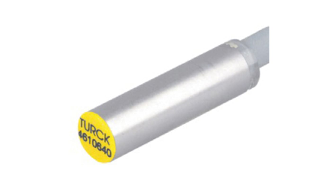 Turck Inductive Barrel-Style Proximity Sensor, 2 mm Detection, PNP Output, 10 → 30 V dc, IP67