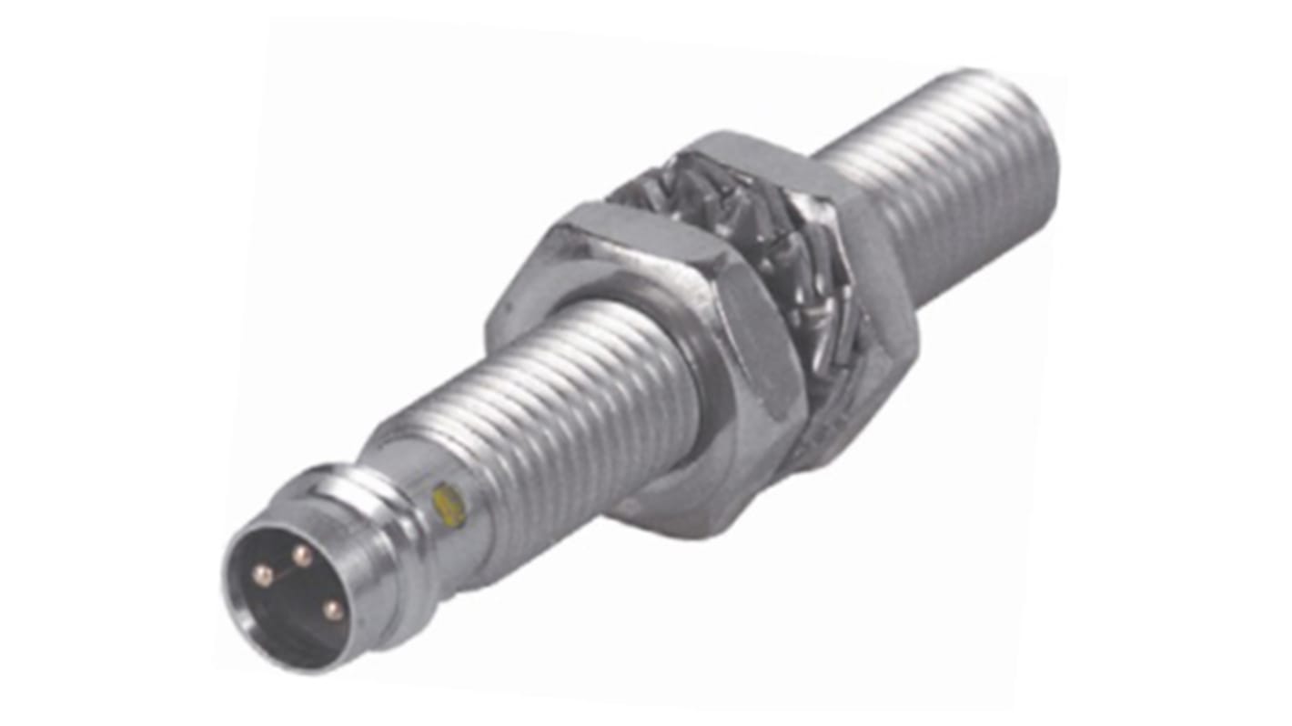 Turck Inductive Barrel-Style Proximity Sensor, M8 x 1, 2 mm Detection, PNP Output, 10 → 30 V dc, IP67