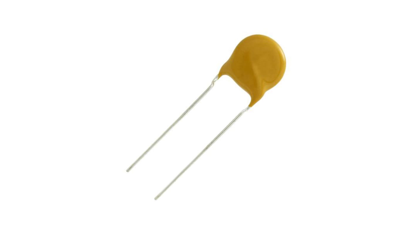 Vishay Single Layer Ceramic Capacitor (SLCC) 10pF 1kV dc ±5% C0G, NP0 Dielectric, 561R, Through Hole +105°C Max Op.