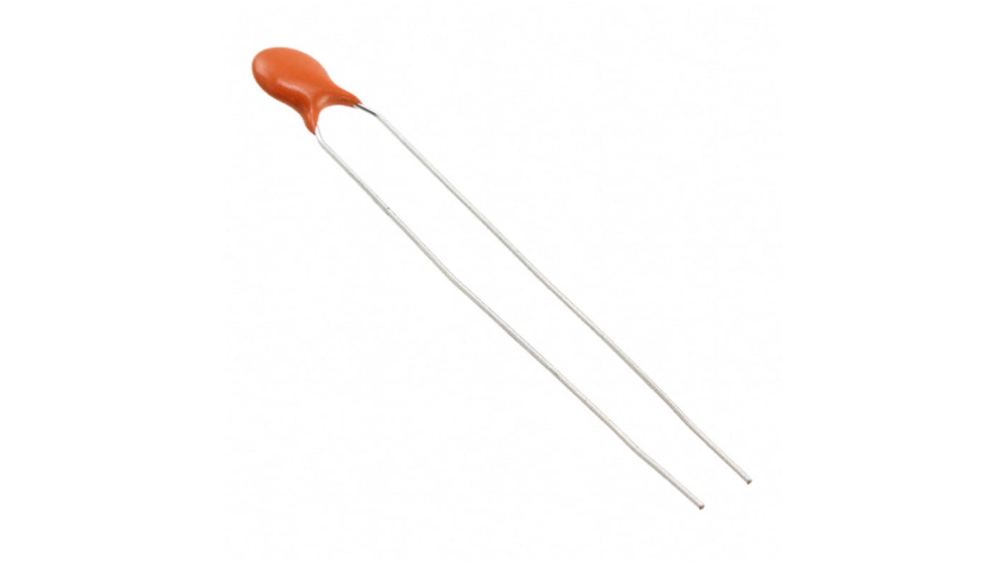 Vishay Single Layer Ceramic Capacitor (SLCC) 2.2nF 1kV dc ±10% X5F Dielectric, 562R, Through Hole +105°C Max Op. Temp.