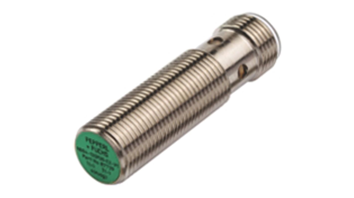 Sensor de proximidad Pepperl + Fuchs, M12 x 1, alcance 2 mm, salida PNP, 10 → 30 V dc, IP67, 3500Hz