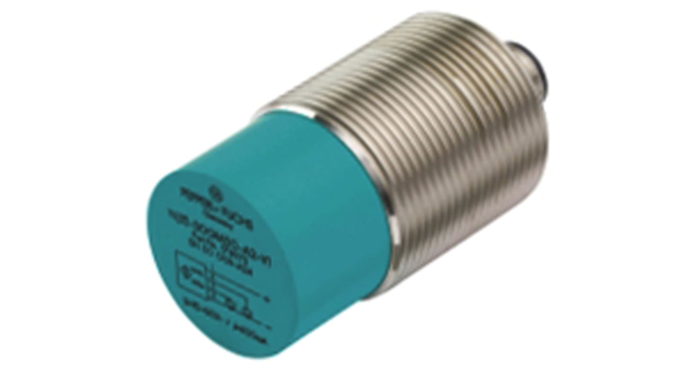 Pepperl + Fuchs Inductive Barrel-Style Proximity Sensor, M30 x 1.5, 25 mm Detection, PNP Output, 5 → 36 V dc,