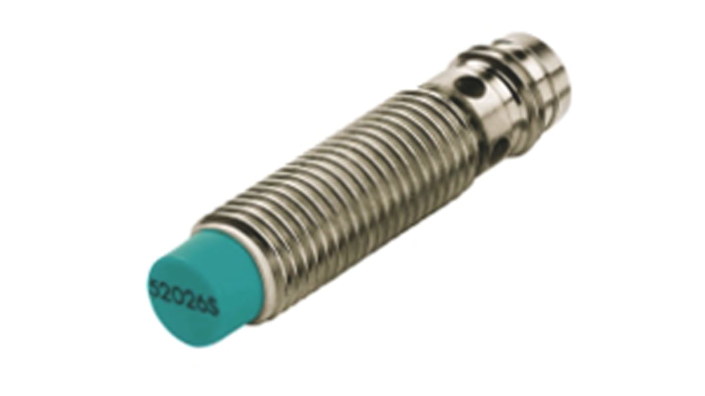 Pepperl + Fuchs Inductive Barrel-Style Proximity Sensor, M8 x 1, 3 mm Detection, PNP Output, 10 → 30 V dc, IP67