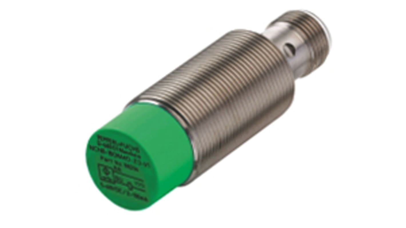 Pepperl + Fuchs Inductive Barrel-Style Proximity Sensor, M18 x 1, 8 mm Detection, 5 → 30 V dc, IP67