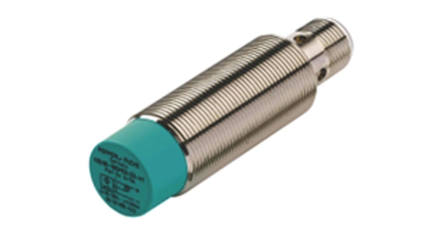 Pepperl + Fuchs Inductive Barrel-Style Proximity Sensor, M18 x 1, 8 mm Detection, NPN Output, 5 → 36 V dc, IP68