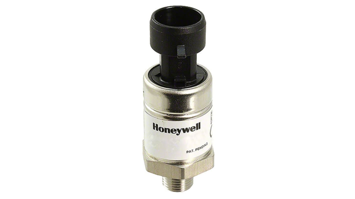 Sensor de presión manométrica Honeywell, 0psi → 250psi, NPT 1/8, 8 → 30 V dc, salida Corriente, para Aire,