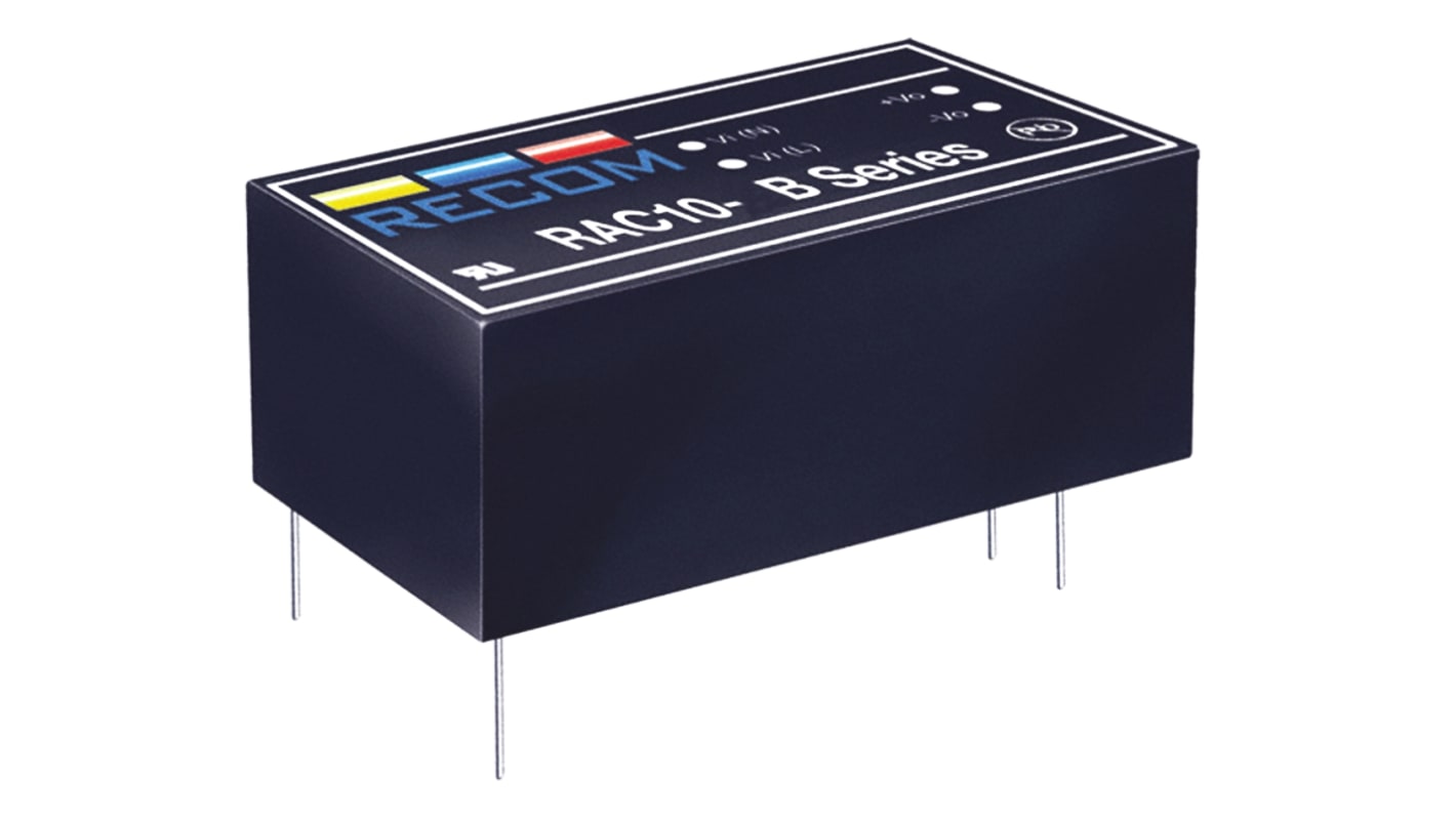 Switching Power Supply, RAC1015SBE, 15V dc, 667mA, 10W, 1