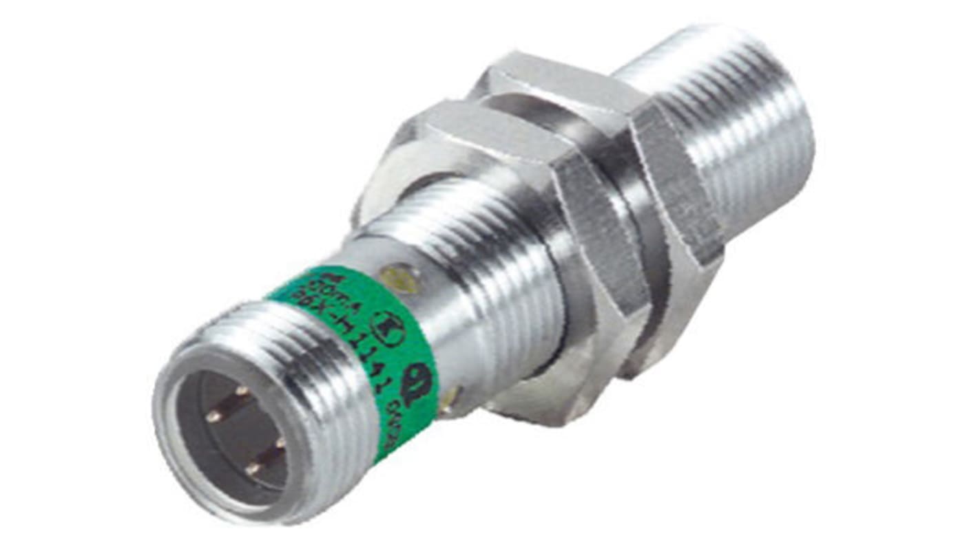 Sensor de proximidad Turck, M12 x 1, alcance 2 mm, salida PNP, 10 → 30 V dc, IP67, 2kHz