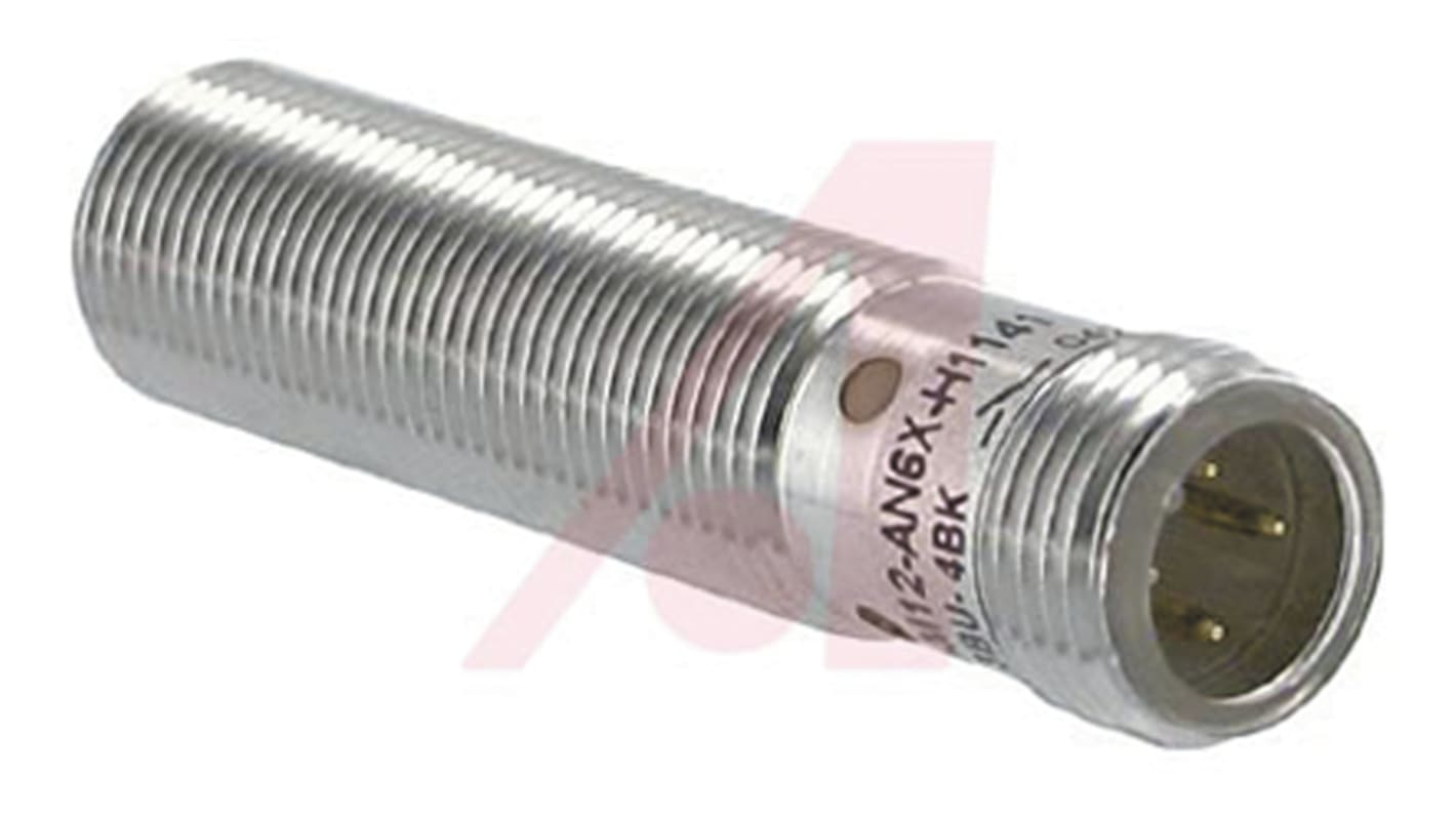 Sensor de proximidad Turck, M12 x 1, alcance 3 mm, salida NPN, 10 → 30 V dc, IP67, 3kHz