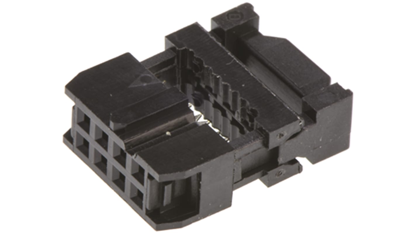 Conector IDC hembra Amphenol ICC serie T812 de 8 vías, paso 2.54mm, 2 filas, Montaje de Cable