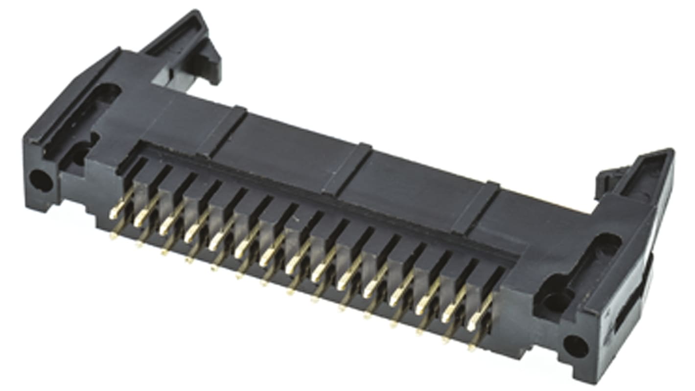 Conector macho para PCB Amphenol ICC serie T816 de 30 vías, 2 filas, paso 2.54mm, para soldar, Montaje en orificio