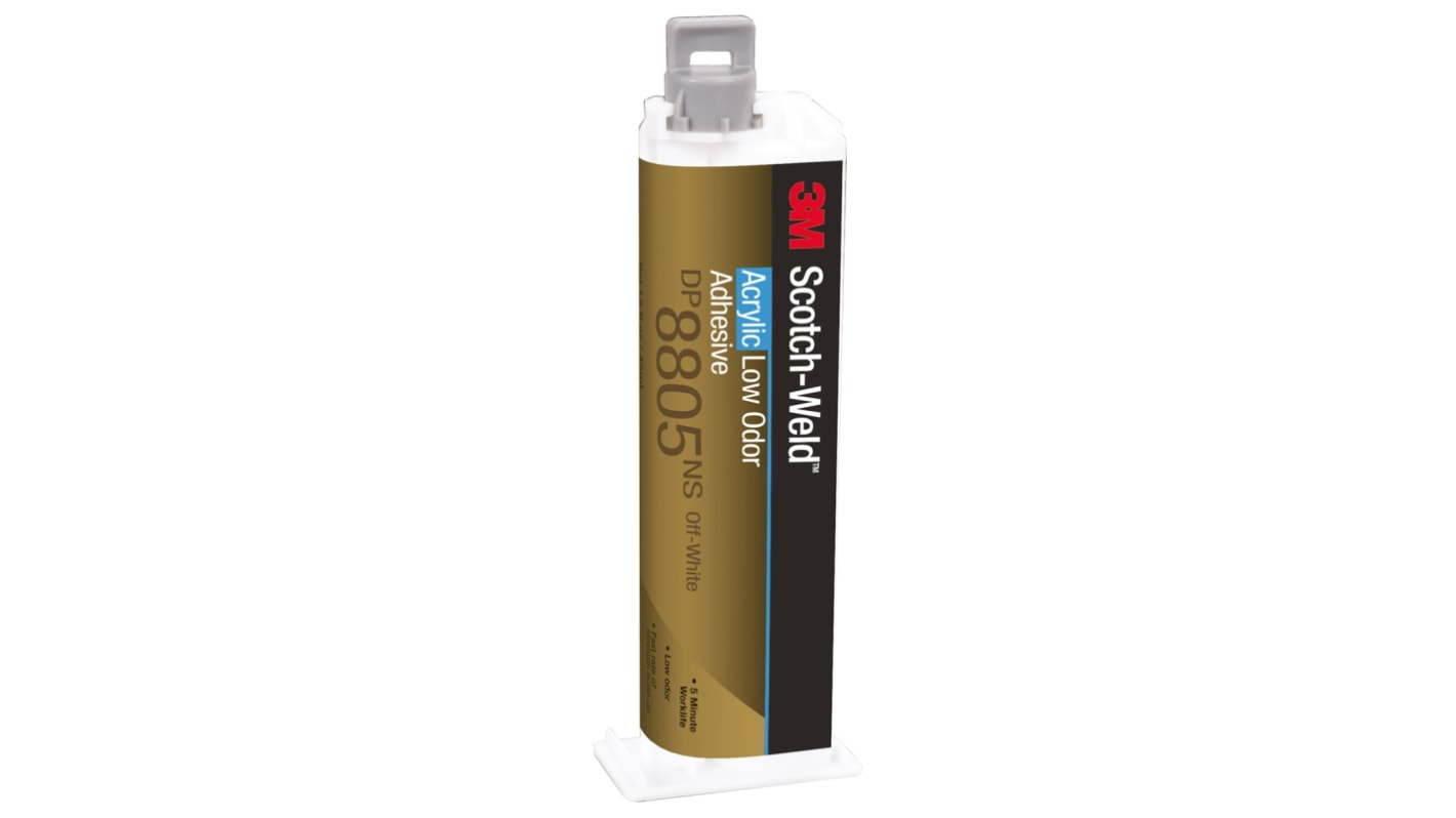 3M Scotch-Weld 8805N Acrylklebstoff Flüssig Grün, Doppelkartusche 45 ml, für Keramik, Glas, Metall, Kunststoff, Holz