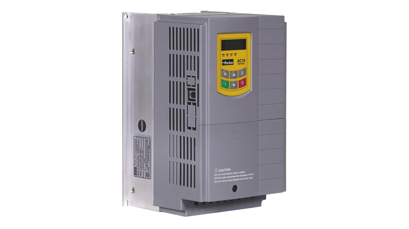 Parker AC10, 3-Phasen Frequenzumrichter 15 kW, 400 V ac / 52 A 0.5 → 590Hz für Wechselstrommotoren